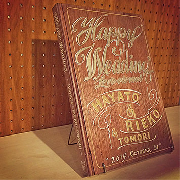 ウェディング事例：ウッドブックタイプ